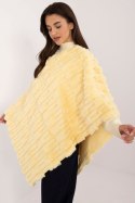 Sweter Ponczo Model AT-PN-2347.88 Light Yellow - AT AT Sweter Ponczo Model AT-PN-2347.88 Light Yellow - AT AT