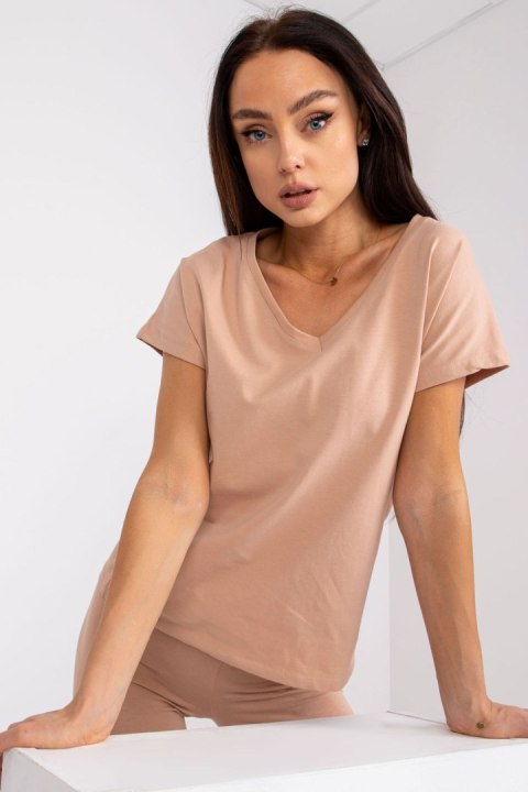 T-shirt Damski Model AP-TS-A-004 Camel - BFG BFG T-shirt Damski Model AP-TS-A-004 Camel - BFG BFG