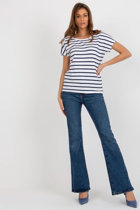 T-shirt Damski Model RV-TS-8568.76 White/Navy - BFG BFG