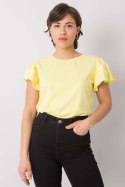 Bluzka Model FA-BZ-7041.19 Light Yellow - Fancy Fancy Bluzka Model FA-BZ-7041.19 Light Yellow - Fancy Fancy