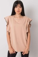Bluzka Model FA-BZ-7063.53P Beige - Fancy Fancy Bluzka Model FA-BZ-7063.53P Beige - Fancy Fancy