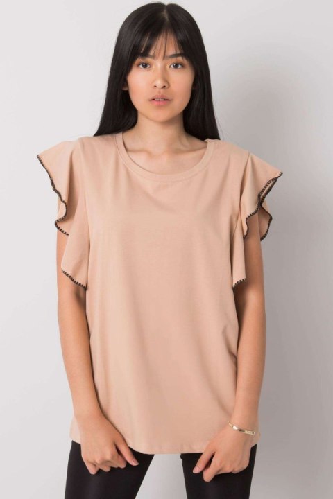 Bluzka Model FA-BZ-7063.53P Beige - Fancy Fancy Bluzka Model FA-BZ-7063.53P Beige - Fancy Fancy