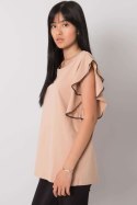 Bluzka Model FA-BZ-7063.53P Beige - Fancy Fancy Bluzka Model FA-BZ-7063.53P Beige - Fancy Fancy