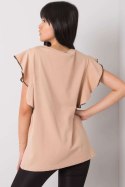 Bluzka Model FA-BZ-7063.53P Beige - Fancy Fancy Bluzka Model FA-BZ-7063.53P Beige - Fancy Fancy
