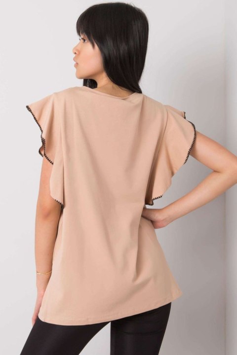 Bluzka Model FA-BZ-7063.53P Beige - Fancy Fancy Bluzka Model FA-BZ-7063.53P Beige - Fancy Fancy