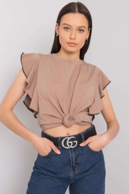 Bluzka Model FA-BZ-7063.53P Dark Beige - Fancy Fancy