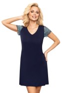 Koszulka nocna Koszula Nocna Model 203 Dark Blue - T!SSI T!SSI Koszulka nocna Koszula Nocna Model 203 Dark Blue - T!SSI T!SSI