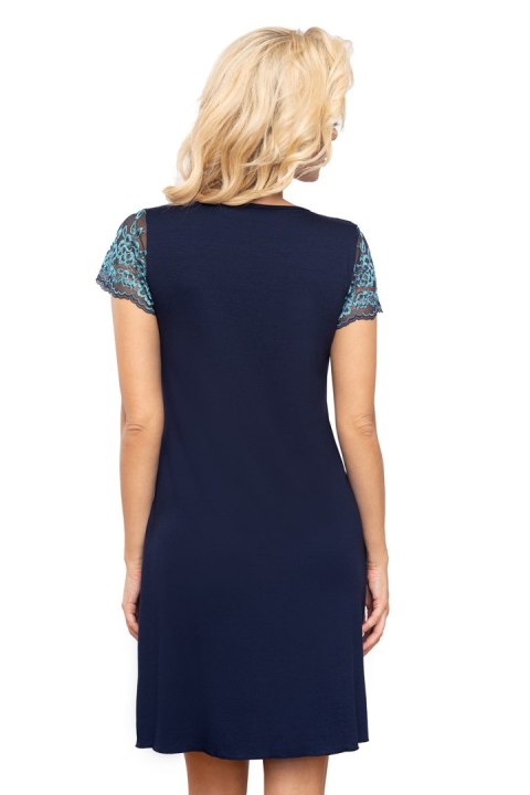 Koszulka nocna Koszula Nocna Model 203 Dark Blue - T!SSI T!SSI Koszulka nocna Koszula Nocna Model 203 Dark Blue - T!SSI T!SSI