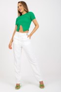 Spodnie Damskie Model BR-SP-113.59 White - Xsapienza Xsapienza Spodnie Damskie Model BR-SP-113.59 White - Xsapienza Xsapienza