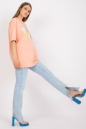 T-shirt Damski Model FA-TS-7733.91P Brzoskwinia - Fancy Fancy T-shirt Damski Model FA-TS-7733.91P Brzoskwinia - Fancy Fancy