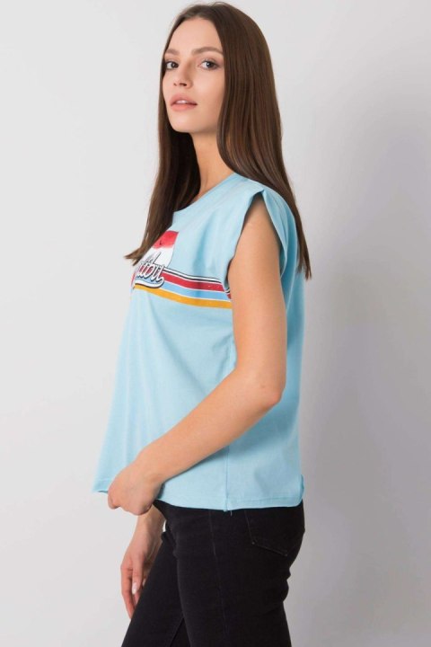 Tshirt Damski Model FA-BZ-7139.73P Light Blue - Fancy Fancy Tshirt Damski Model FA-BZ-7139.73P Light Blue - Fancy Fancy