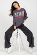 Bluza Damska Model EM-BL-7886.88 Dark Grey - EM EM Bluza Damska Model EM-BL-7886.88 Dark Grey - EM EM