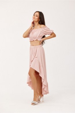 Spódnica Komplet Model ROZ KOM0006 Pink - Roco Fashion Roco Fashion