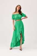 Spódnica Komplet Model ZIE KOM0006 Green - Roco Fashion Roco Fashion Spódnica Komplet Model ZIE KOM0006 Green - Roco Fashion Roco Fashion