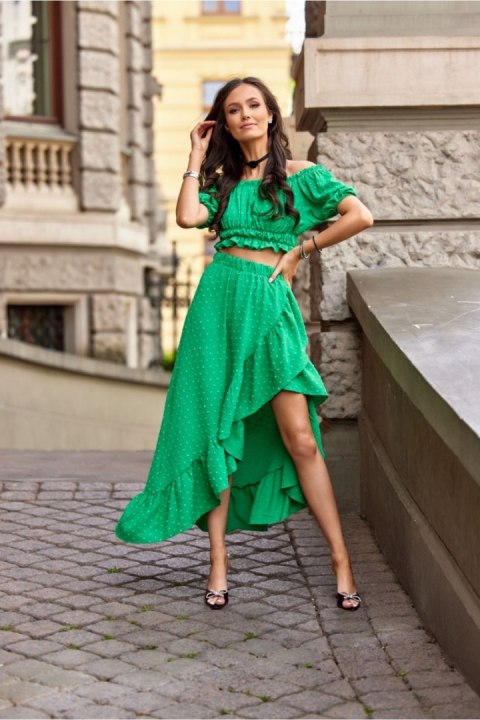 Spódnica Komplet Model ZIE KOM0006 Green - Roco Fashion Roco Fashion Spódnica Komplet Model ZIE KOM0006 Green - Roco Fashion Roco Fashion