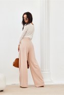 Spodnie Damskie Model Ginny BEZ SPD0040 Beige - Roco Fashion Roco Fashion Spodnie Damskie Model Ginny BEZ SPD0040 Beige - Roco Fashion Roco Fashion