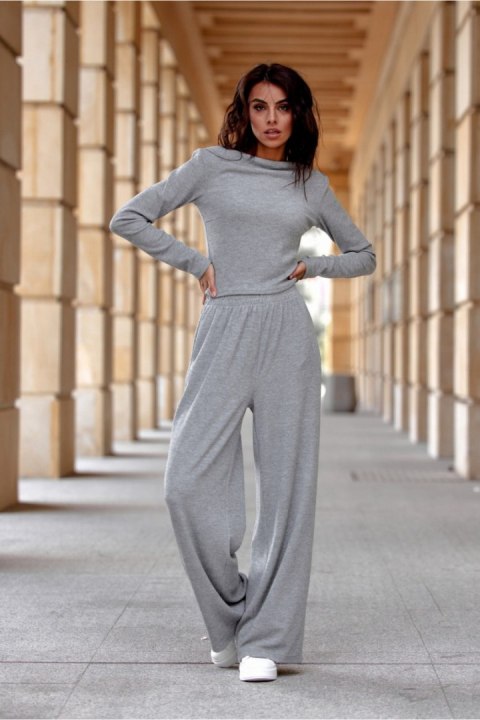Spodnie Damskie Model Harper SZA SPD0039 Grey - Roco Fashion Roco Fashion Spodnie Damskie Model Harper SZA SPD0039 Grey - Roco Fashion Roco Fashion