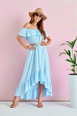 Sukienka Model BLE SUK0334 Błękit - Roco Fashion Roco Fashion