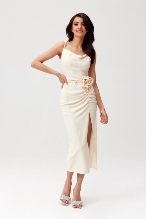 Sukienka Model Maribel BEJ SUK0480 Light Beige - Roco Fashion Roco Fashion Sukienka Model Maribel BEJ SUK0480 Light Beige - Roco Fashion Roco Fashion