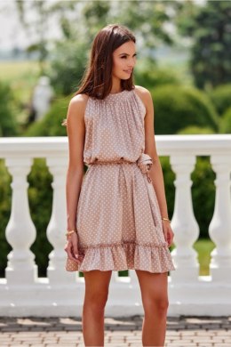 Sukienka Model Mila BEZ SUK0481 Beige - Roco Fashion Roco Fashion