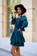 Sukienka Model Morella BUT SUK0491 Bottle Green - Roco Fashion Roco Fashion Sukienka Model Morella BUT SUK0491 Bottle Green - Roco Fashion Roco Fashion