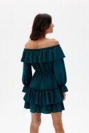 Sukienka Model Morella BUT SUK0491 Bottle Green - Roco Fashion Roco Fashion Sukienka Model Morella BUT SUK0491 Bottle Green - Roco Fashion Roco Fashion