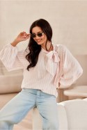 Bluzka Model Aliss BLU0200-P87 Pink - Roco Fashion Roco Fashion Bluzka Model Aliss BLU0200-P87 Pink - Roco Fashion Roco Fashion