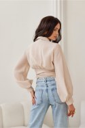 Bluzka Model Bella BEZ BLU0205 Beige - Roco Fashion Roco Fashion
