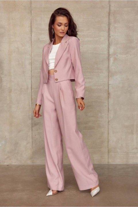 Spodnie Damskie Model ROZ SPD0025 Pink - Roco Fashion Roco Fashion Spodnie Damskie Model ROZ SPD0025 Pink - Roco Fashion Roco Fashion