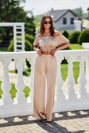Spodnie Damskie Model Tarifa BEZ SPD0035 Beige - Roco Fashion Roco Fashion Spodnie Damskie Model Tarifa BEZ SPD0035 Beige - Roco Fashion Roco Fashion