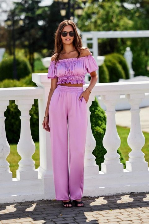 Spodnie Damskie Model Tarifa JAM SPD0035 Violet - Roco Fashion Roco Fashion Spodnie Damskie Model Tarifa JAM SPD0035 Violet - Roco Fashion Roco Fashion