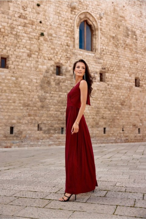 Sukienka Model Cheryl BOR SUK0407 Bordo - Roco Fashion Roco Fashion Sukienka Model Cheryl BOR SUK0407 Bordo - Roco Fashion Roco Fashion