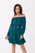 Sukienka Model Chiara BUT SUK0499 Bottle Green - Roco Fashion Roco Fashion Sukienka Model Chiara BUT SUK0499 Bottle Green - Roco Fashion Roco Fashion