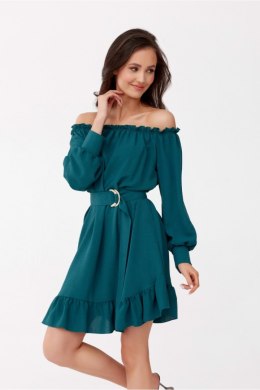 Sukienka Model Chiara BUT SUK0499 Bottle Green - Roco Fashion Roco Fashion