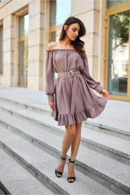 Sukienka Model Chiara CAP SUK0499 Cappuccino - Roco Fashion Roco Fashion