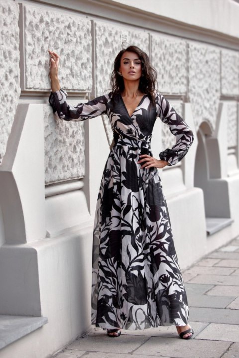 Sukienka Model Nicole SUK0419 66D Multicolor - Roco Fashion Roco Fashion Sukienka Model Nicole SUK0419 66D Multicolor - Roco Fashion Roco Fashion