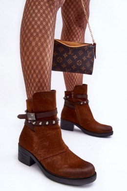 Botki Model Effie ST-69 Camel - Step in style Step in style
