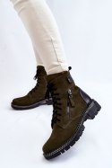 Botki Model Laura Messi 2508 Green - Step in style Step in style Botki Model Laura Messi 2508 Green - Step in style Step in style