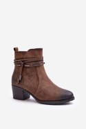 Botki Model Lobina ASA128-37 Brown - Step in style Step in style Botki Model Lobina ASA128-37 Brown - Step in style Step in style