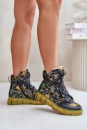 Botki Model Maciejka 06158-07 Yellow/Black - Step in style Step in style Botki Model Maciejka 06158-07 Yellow/Black - Step in style Step in style