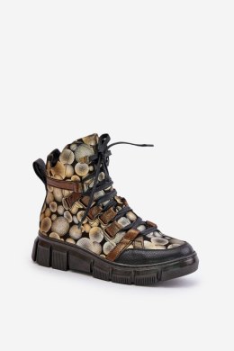 Botki Model Maciejka 06158-25 Gold - Step in style Step in style
