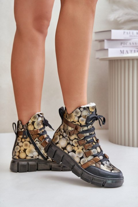 Botki Model Maciejka 06158-25 Gold - Step in style Step in style Botki Model Maciejka 06158-25 Gold - Step in style Step in style