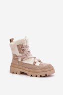 Botki Model Merilana A8902-8 Beige - Step in style Step in style Botki Model Merilana A8902-8 Beige - Step in style Step in style