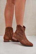 Botki Model Neliawen ASA197-30 Brown - Step in style Step in style