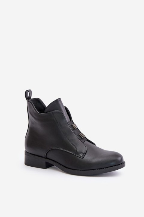 Botki Model S.Barski HY42-716 Black - Step in style Step in style Botki Model S.Barski HY42-716 Black - Step in style Step in style