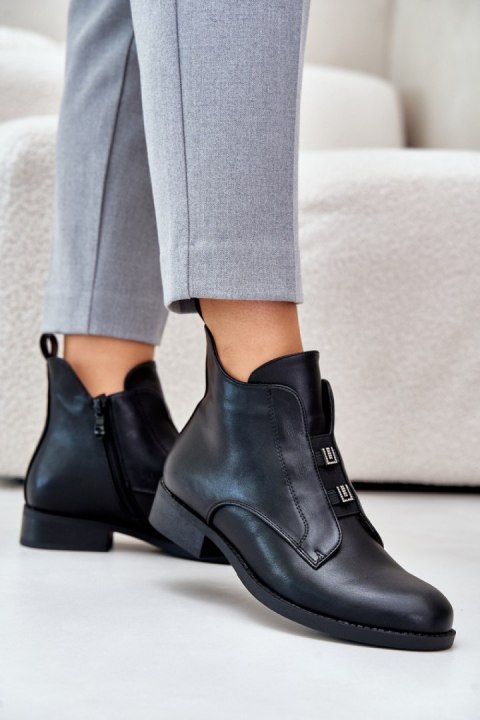 Botki Model S.Barski HY42-716 Black - Step in style Step in style Botki Model S.Barski HY42-716 Black - Step in style Step in style