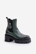 Botki Model Zazoo 60490 Dark Green - Step in style Step in style Botki Model Zazoo 60490 Dark Green - Step in style Step in style