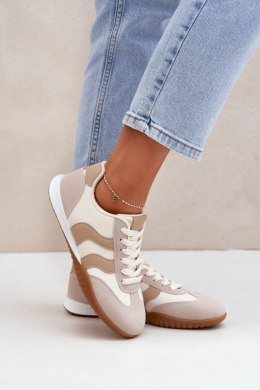 Buty Sportowe Model Maretina BL582P Beige - Step in style Step in style