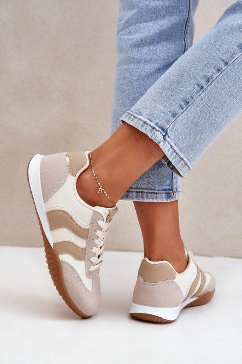 Buty Sportowe Model Maretina BL582P Beige - Step in style Step in style Buty Sportowe Model Maretina BL582P Beige - Step in style Step in style