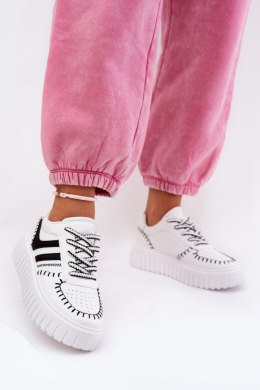 Buty Sportowe Model Ofenale B0-158 White/Black - Step in style Step in style